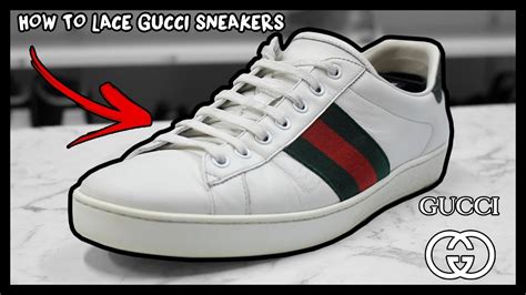 best way to lace gucci ace|how to lace gucci shoes.